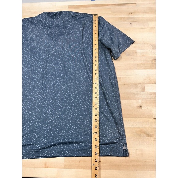 Callaway Opti-Dri Golf Polo Shirt Mens XL Teal All Over Print Golf Clubs - Picture 4 of 7